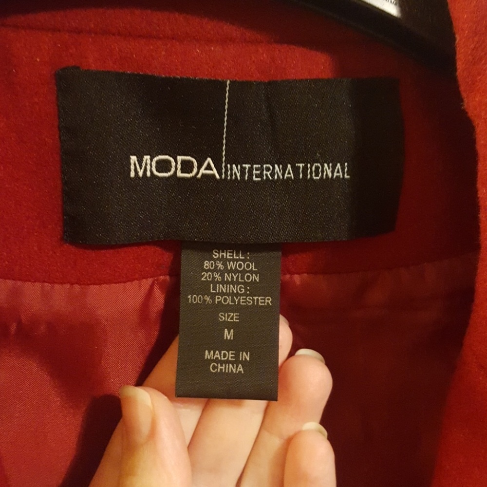 Red Moda Intl jacket - Picture 2 of 6